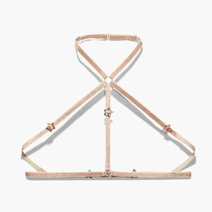 Savage X Fenty by Rihanna Body Harness | Metallic “Honey Money” Gold | Size XS-X